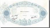 France 500 Francs Banknote, 500 F 1888-1940 ''Bleu et Rose'' -
