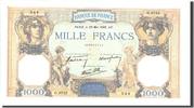 France 1000 Francs Banknote, 1 000 F 1927-1940 ''Cérès et Mercure'' -