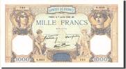 France 1000 Francs Banknote, 1 000 F 1927-1940 ''Cérès et Mercure'' -