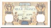 France 1000 Francs Banknote, 1 000 F 1927-1940 ''Cérès et Mercure'' -