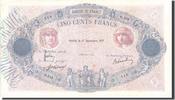 France 500 Francs Banknote, 500 F 1888-1940 ''Bleu et Rose'' -