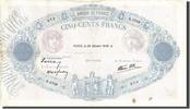 France 500 Francs Banknote, 500 F 1888-1940 ''Bleu et Rose'' -