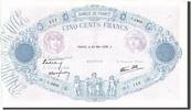 France 500 Francs Banknote, 500 F 1888-1940 ''Bleu et Rose'' -