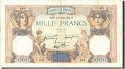 France 1000 Francs Banknote, 1 000 F 1927-1940 ''Cérès et Mercure'' -
