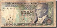 Turkey 10,000 Lira Banknote, 1970-10-14, KM:199 -