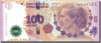 Argentina 100 Pesos Banknote, Undated (2012), Undated, KM:358b -