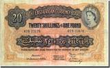 EAST AFRICA 20 Shillings = 1 Pound Banknote, 1955-01-01, KM:35 -
