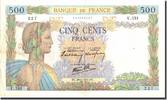 France 500 Francs 500 F 1940-1944 ''La Paix'', 1940-06-20 -