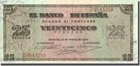 Spain 25 Pesetas Banknote, 1938-05-20, KM:111a -