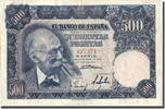 Spain 500 Pesetas Banknote, 1951-11-15, KM:142a -