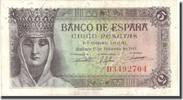 Spain 5 Pesetas Banknote, 1943-02-13, KM:127a -