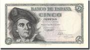 Spain 5 Pesetas Banknote, 1948-03-05, KM:136a -