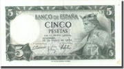 Spain 5 Pesetas Banknote, 1954-07-22, KM:146a -