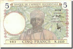 French West Africa 5 Francs Banknote, 1936-03-12, KM:21 -