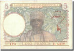 French West Africa 5 Francs Banknote, 1943-03-02, KM:26 -