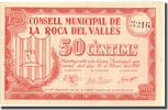 Spain 50 Centimos Banknote, La Roca del vallès, 1937 -