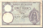 Algeria 20 Francs Banknote, 1929-06-29, KM:78b -