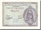 Algeria 20 Francs Banknote, 1943-11-17, KM:92a -