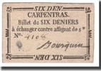 France 6 Deniers Undated (1791-92), CARPENTRAS -