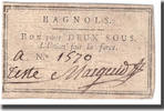 France 2 Sous Undated (1791-92), BAGNOLS -