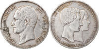 Belgium 5 Francs Coin, Leopold I, Silver, KM:2.1 -