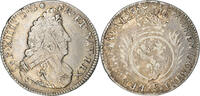 France 1/4 Ecu Coin, Louis XIV, 1/4 Écu aux palmes, Reims -