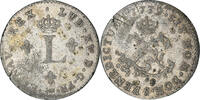 France Double Sol Coin, Louis XV, Reims, Billon, Gadoury:281 -
