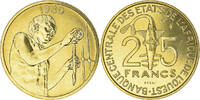 West African States 25 Francs Coin, Paris, ESSAI -