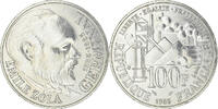 France 100 Francs Coin, Germinal, Silver, KM:957, Gadoury:900 -