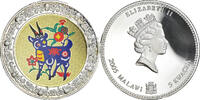 Malawi 5 Kwacha Coin, Chèvre / Goat, Silver plated -
