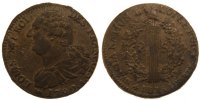 France 2 Sols Coin, 2 sols françois, Paris, Bronze -