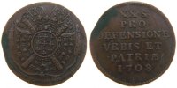 FRENCH STATES 20 Sols Coin, LILLE, Copper, Boudeau:2313 -