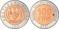 Rwanda 100 Francs Coin, British Royal Mint, Bi-Metallic -