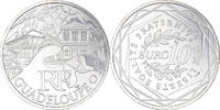 France 10 Euro Guadeloupe, Paris, Silver, KM:1737 -