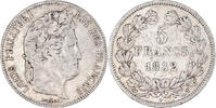France 5 Francs Coin, Louis-Philippe, Nantes, Silver -