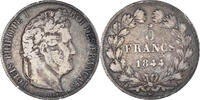 France 5 Francs Coin, Louis-Philippe, Bordeaux, Silver -