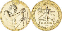West African States 25 Francs Coin, Paris, ESSAI -
