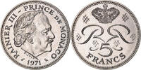 Monaco 5 Francs Coin, Rainier III, Copper-nickel, KM:150 -