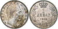 Serbia Dinar Peter I, Paris, Silver, KM:25.3 -
