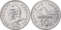 New Caledonia 10 Francs Paris, Nickel, KM:11 -