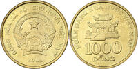 Vietnam 1000 Dông SOCIALIST REPUBLIC, Vantaa, Brass plated steel -