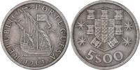 Portugal 5 Escudos Copper-nickel, KM:591 -