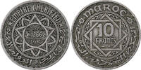 Morocco 10 Francs Mohammed V, Paris, Copper-nickel -
