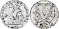 Portugal 5 Escudos Silver, KM:581 -