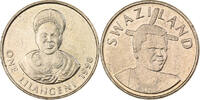 Swaziland Lilangeni King Msawati III, British Royal Mint, Brass -