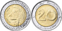Algeria 20 Dinars Algiers, Bi-Metallic, KM:125 -