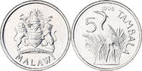 Malawi 5 Tambala Nickel plated steel, KM:26 -