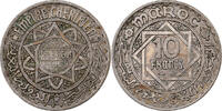 Morocco 10 Francs Mohammed V, Paris, Copper-nickel, KM:44 -