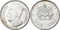 Morocco Dirham Mohammed V, Paris, Silver, KM:55 -