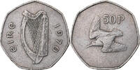 Ireland 50 Pence IRELAND REPUBLIC, Copper-nickel, KM:24 -